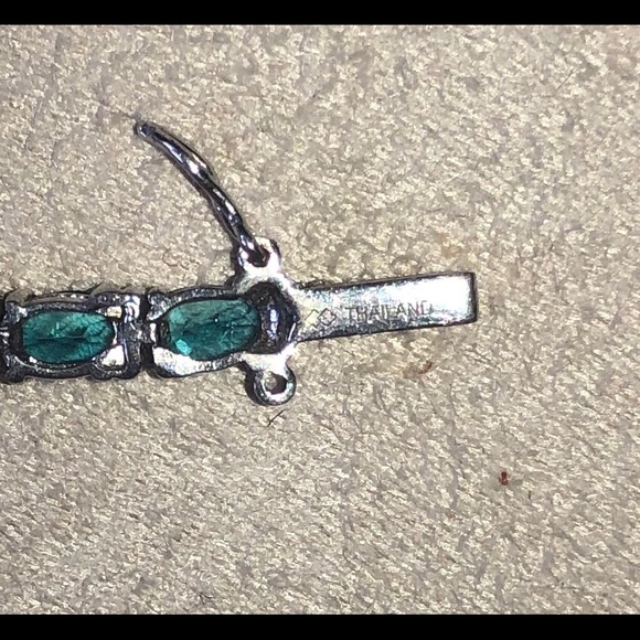 London blue topaz tennis bracelet - Picture 4 of 5